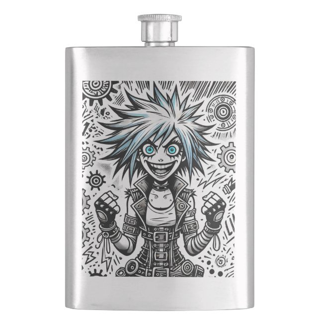 animerad tecknad munterbar originalbild blu_ögon b fickplunta (Framsidan)