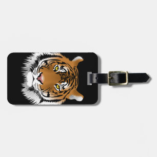 Animerad Tiger Ansikte Bagagebricka