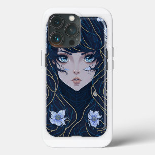 animerad tjej, komplicerad information om iphone c
