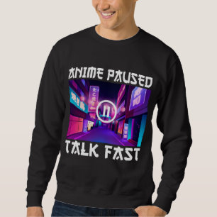 Animering Pausad Talk Fast Lång Ärmad Tröja