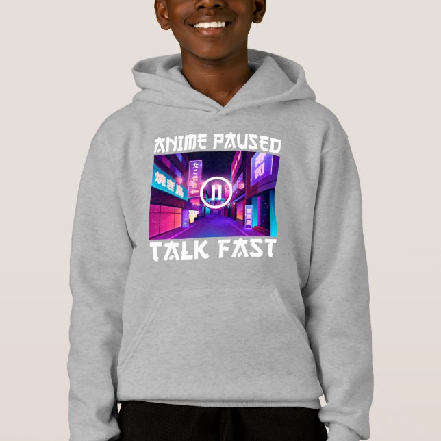 Animering Pausad Talk Fast T Shirt (Framsida)