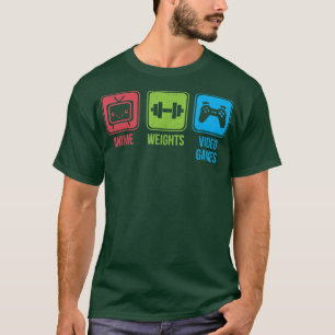Animering, vikt, videospel Otaku-workout T Shirt