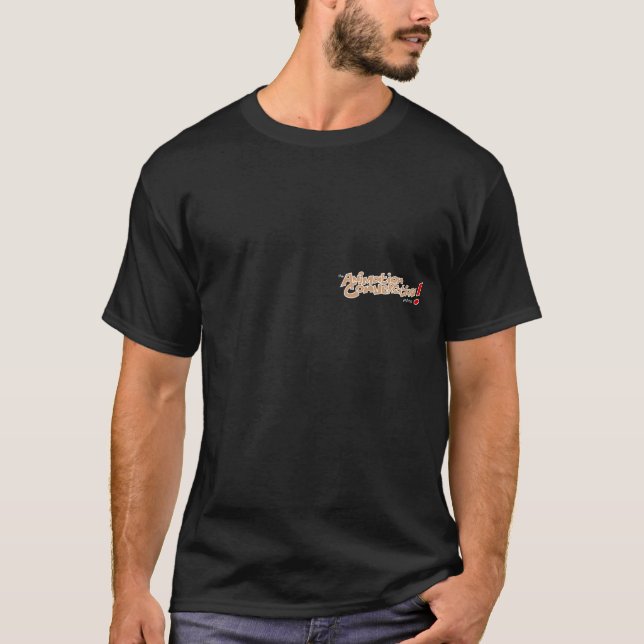 Animeringen är koncentration på baksida tee shirt (Framsida)