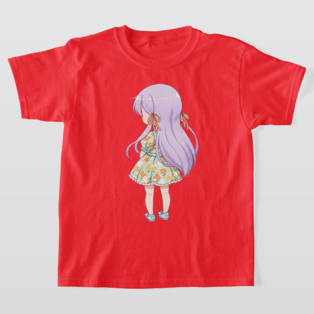 Animeringsbarnskjortor - Anime tecknad design T Shirt (Laydown)