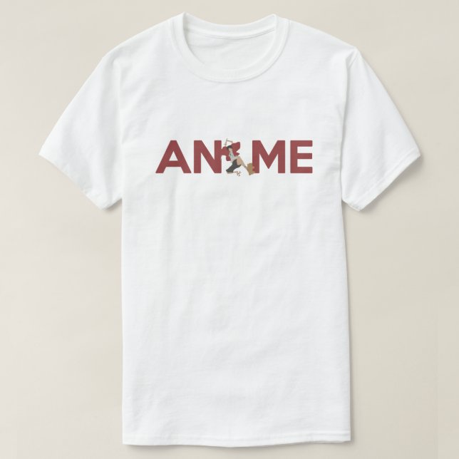 Animeskjorta Tee Shirt (Design framsida)