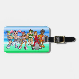 Animetennistecken Bagagebricka