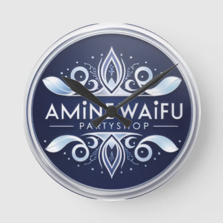 Animewaifupartiaffär Rund Klocka