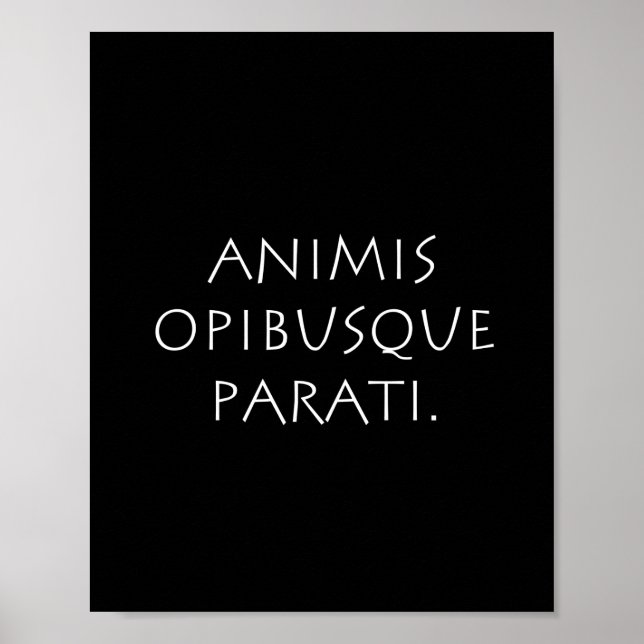 Animis opibusque parati poster (Framsidan)