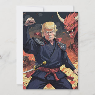 Animumtrump - upphöjd på framsidan inbjudningar