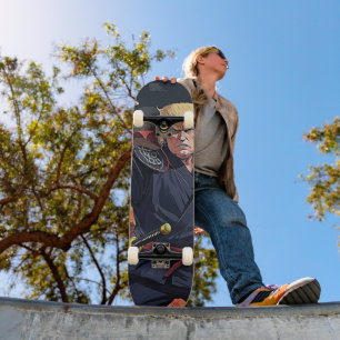 Animumtrump - upphöjd på framsidan mini skateboard bräda 18,5 cm