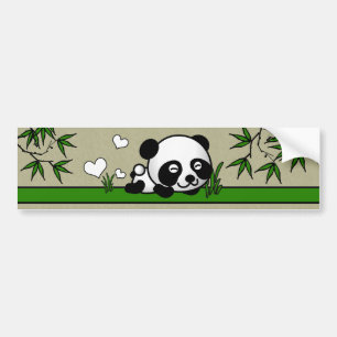 Aningslös Panda Bildekal