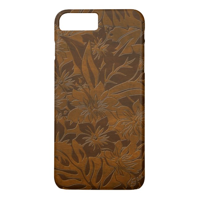 Anini Beach Faux Wood Hawaiian iPhone 7 fodral Case-Mate iPhone Skal (Baksida)