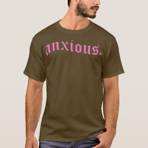Anious Pastel Goth Rosa Mental Health Gift Alt Edg T Shirt
