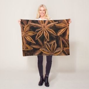 Anise Stars Mönster Fleecefilt