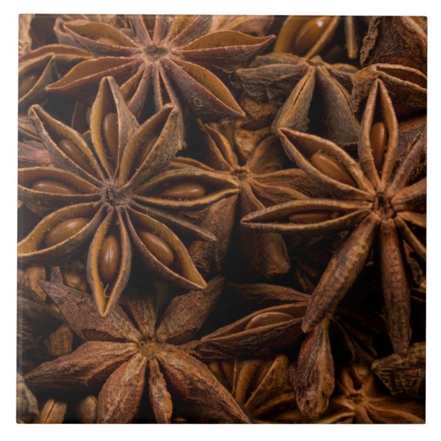 Anise Stars Mönster Kakelplatta (Framsidan)