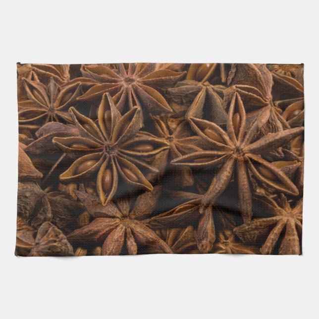 Anise Stars Mönster Kökshandduk (Horisontell)