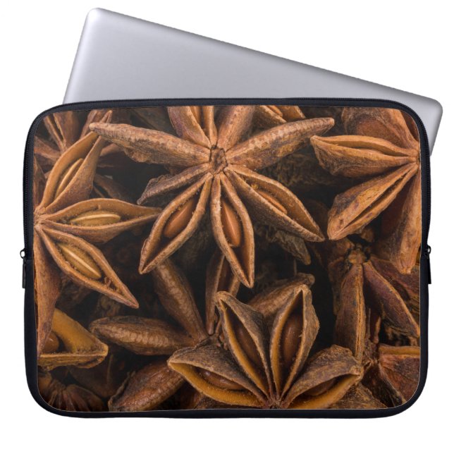 Anise Stars Mönster Laptop Fodral (Framsidan)