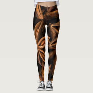 Anise Stars Mönster Leggings