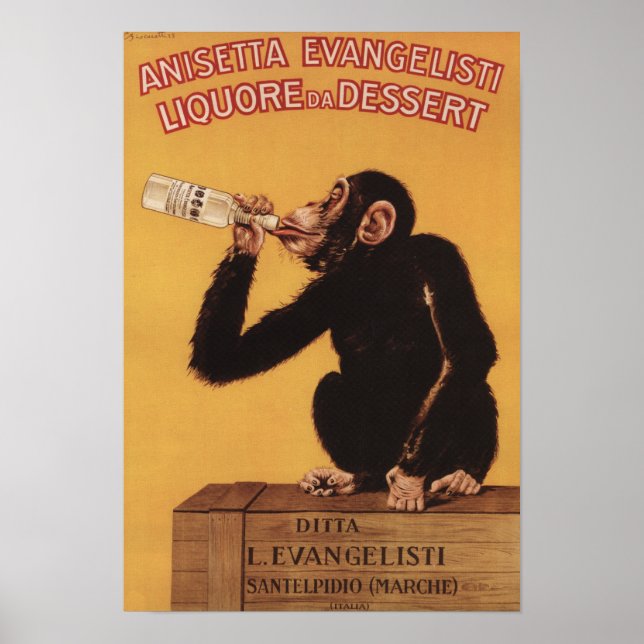 Anisetta Evangelisti Liquore da Dessert Poster (Framsidan)