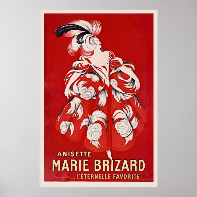 Anisette Marie Brizard Fransk Alkohol Köket Poster (Framsidan)