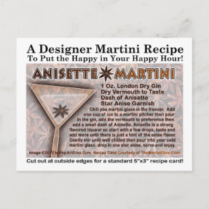 Anisette Martini Recept Postkort Vykort