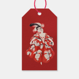 Anisette Red Gift Tags Presentetikett