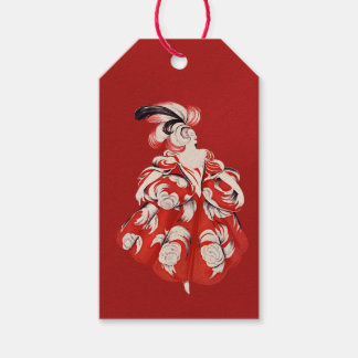 Anisette Red Gift Tags Presentetikett
