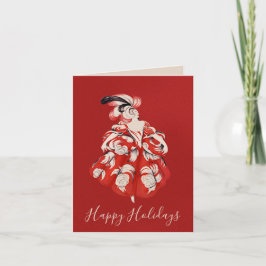 Anisette Red Holiday Folded Card Helgkort