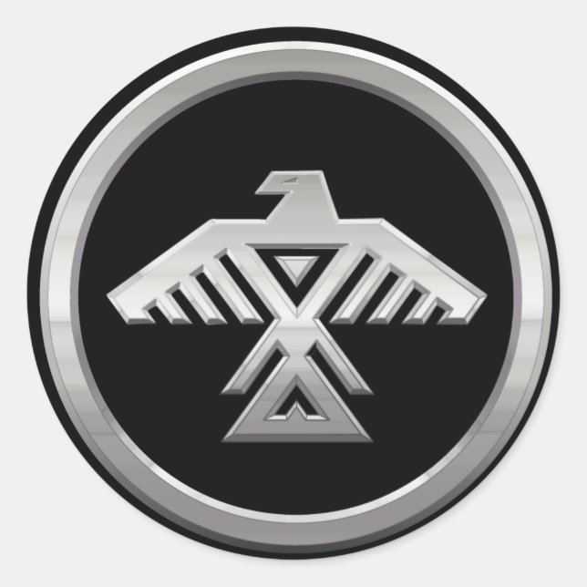 Anishinaabe Nation Sticker Runt Klistermärke (Framsida)