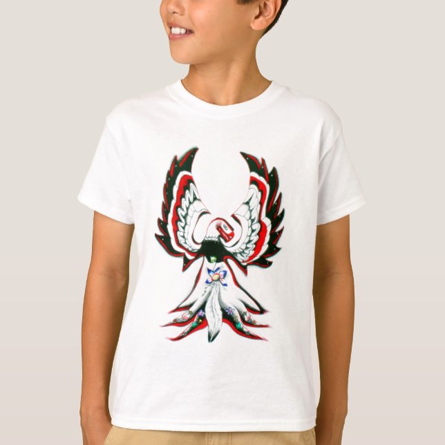 Anishinaabe Thunderbird Boys Tee Shirt (Framsida)