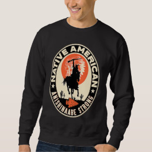 Anishinaabe Tribe Native Indian Pride Res Lång Ärmad Tröja