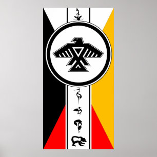 Anishinabek Dodem & affisch för 4 riktningar