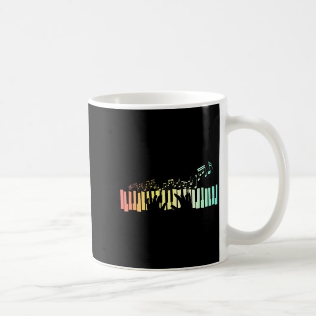 Anist Tangentbord Musik Noter Ano  Kaffemugg (Höger)