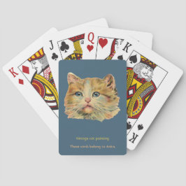 ANITA ~ CAT LOVERS ~ VINTAGE CAT ~ Ginger ~ Casinokort