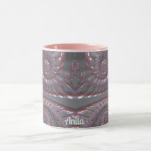 ANITA ~ GLOSSY 3D Zany Rosa Silver ~