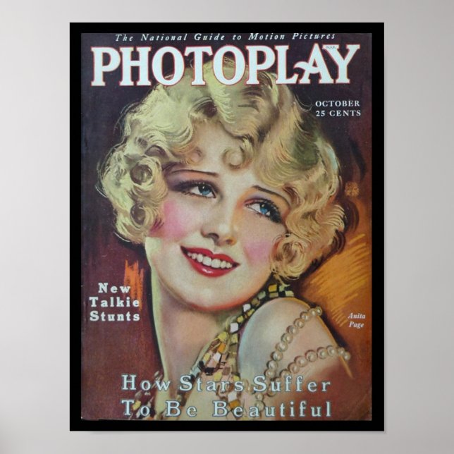 Anita Page Photoplay Poster (Framsidan)