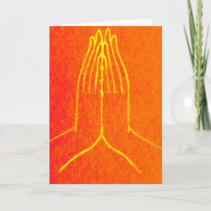 Anjali/Namaskara Mudra Greeting Card Kort