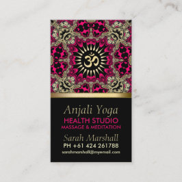 Anjali Yoga Östra New Age Affärskort Visitkort