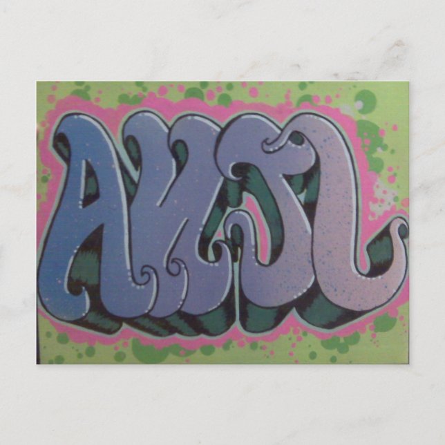 Anjl Stencil-vykort Vykort (Framsida)