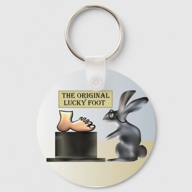 Anjo Lafins lyckliga fot Nyckelring (Framsida)