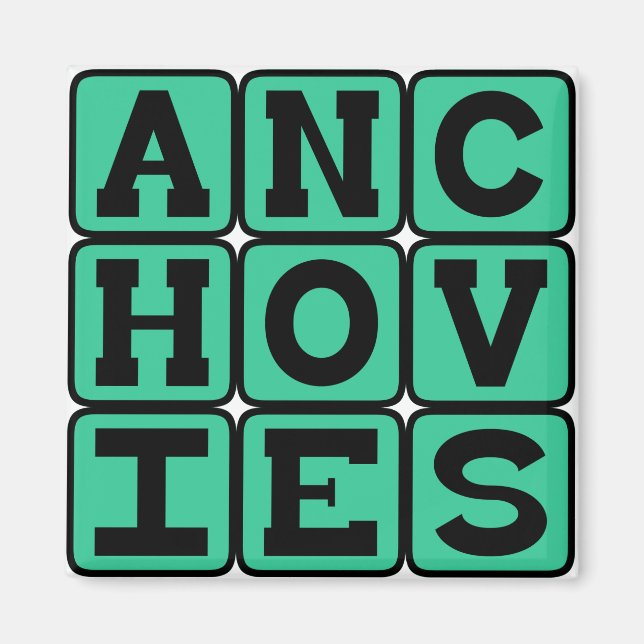 Anjovis, Pizzapålägg Magnet (Framsidan)