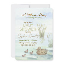 Ank & ankungar baby shower inbjudan