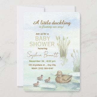 Ank & ankungar baby shower inbjudan