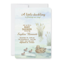 Ank & ankungar baby shower inbjudan