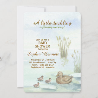 Ank & ankungar baby shower inbjudan