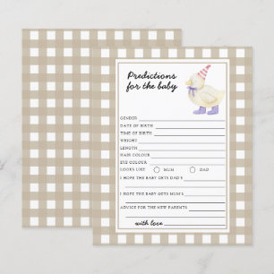 Ank-baby shower - babyförutsägelser och råd