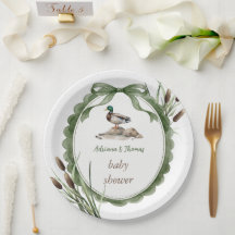 Ank Baby Shower Grön Vit