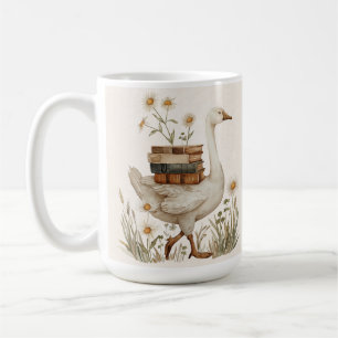 Ank-, Bok- & Blommamugg Anpassad textpresent Kaffemugg