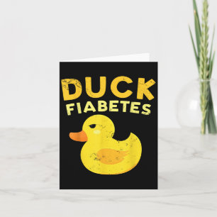 Ank Diabetes Rolig Gul Ank Medvetenhet Ank Humor Kort