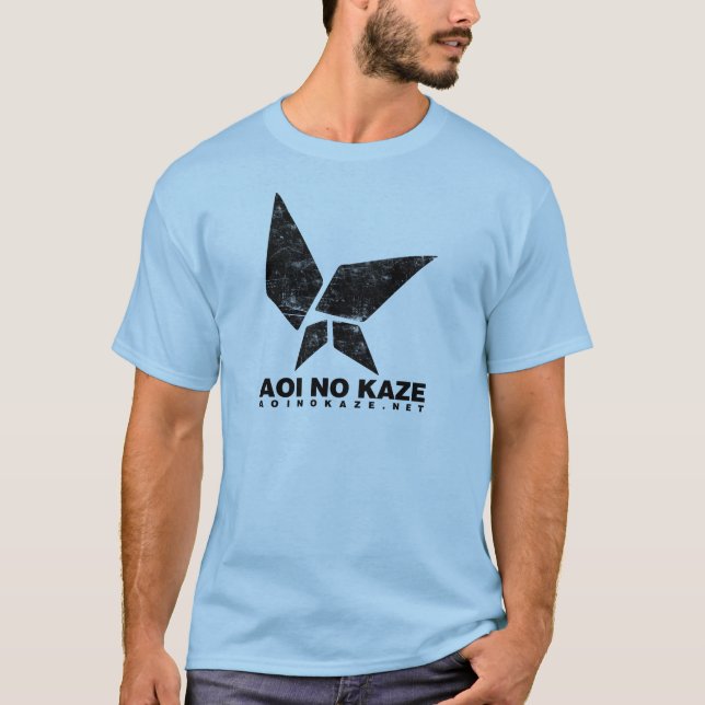 ANK-Grungesvart på Light - blått T-shirt (Framsida)